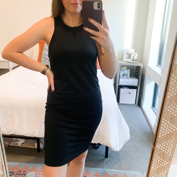Leith Dresses & Skirts - Leith Black Bodycon Midi Dress